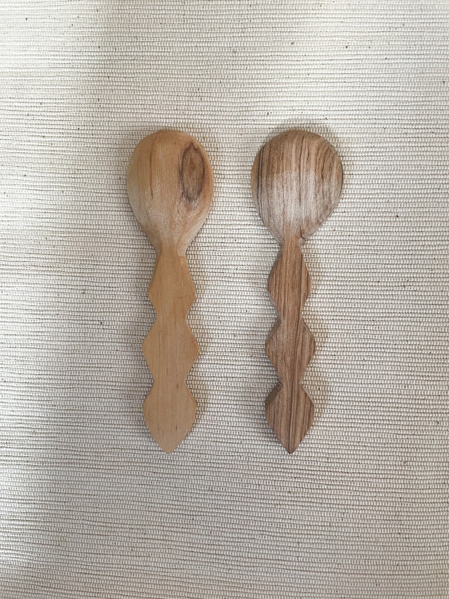 オリーブ木 ミニ葉っぱスプーン