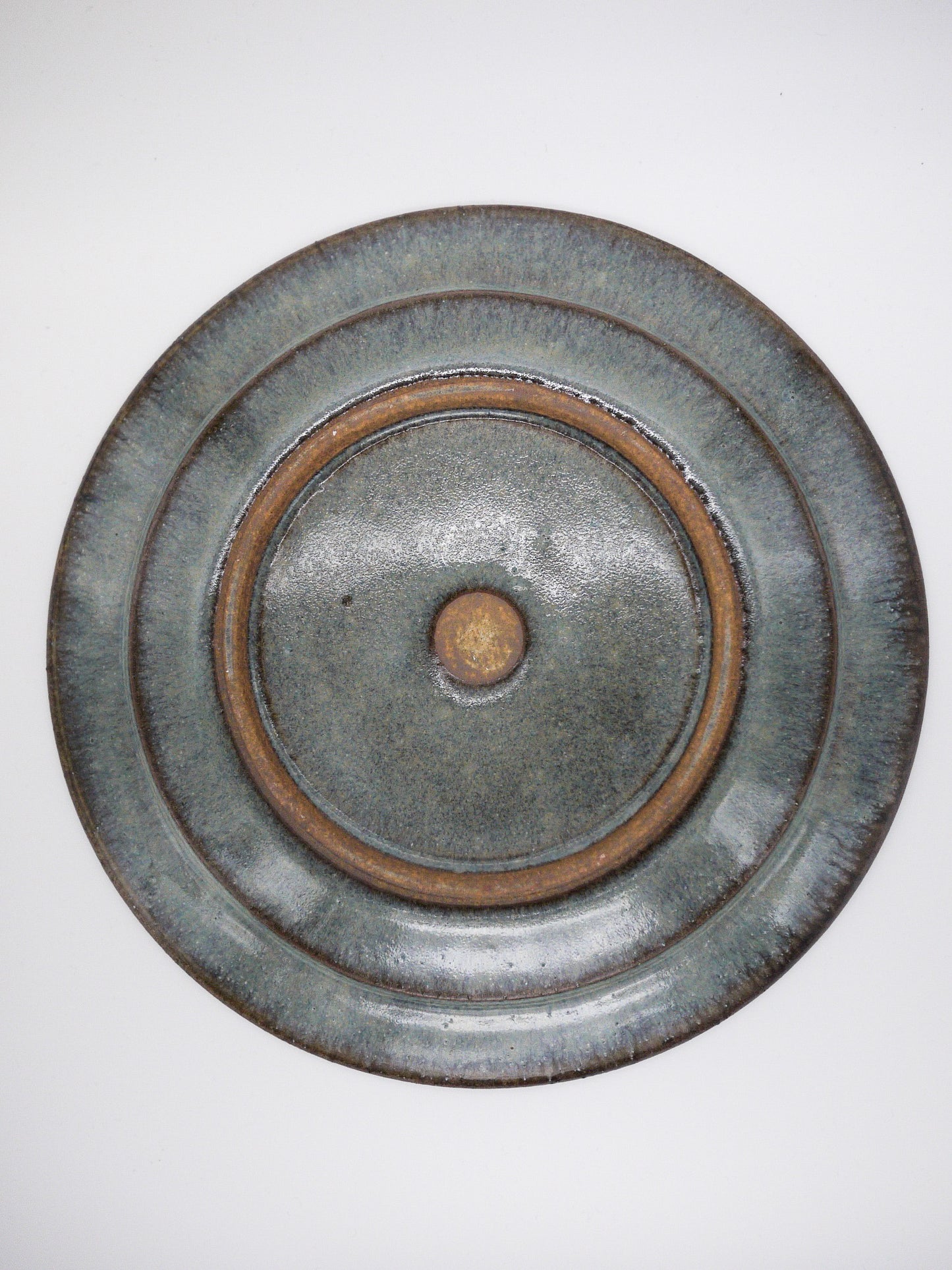 工藤真人工房 / 淡青釉リム皿