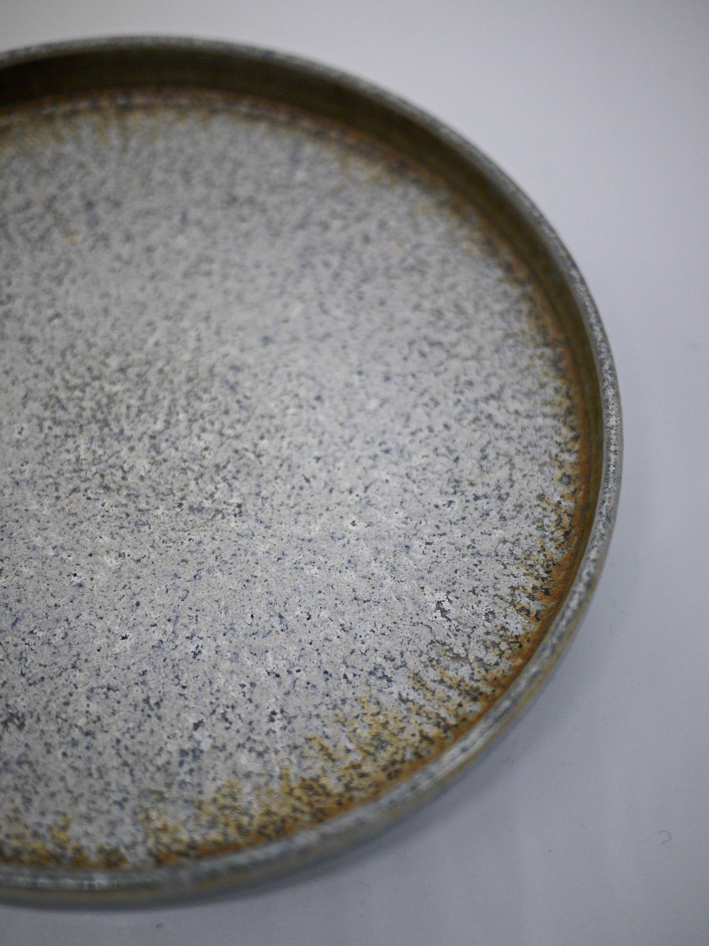 工藤真人工房 / コバルト結晶釉ラウンドプレート